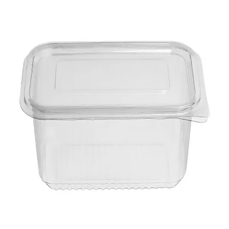 TARRINA BISAGRA PET RECTANGULAR - 1000 CC