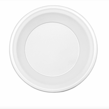 PLATO BLANCO REUTILIZABLE - 21 CM