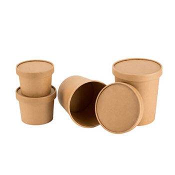 CONTENEDOR KRAFT - 1100 ML